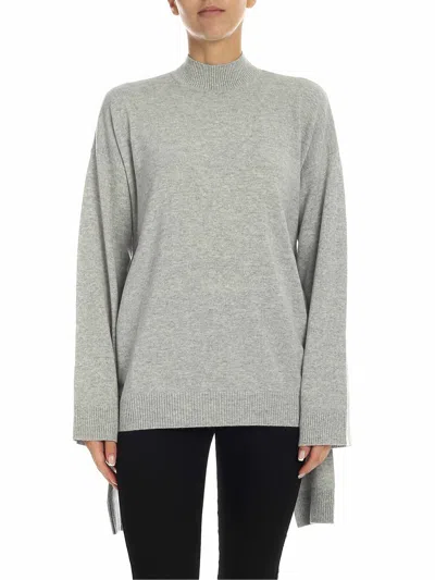 Karl Lagerfeld Melange Light Grey Pullover In Gris