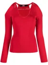Karl Lagerfeld Cut-out Logo-charm Jumper