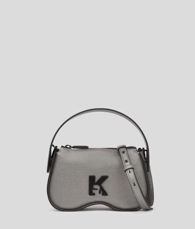 Karl Lagerfeld Sunglass Top Handle Bag In Gray