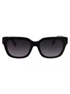 Karl Lagerfeld Cut-out Signature Sunglasses In Black