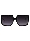 Karl Lagerfeld Rectangular Sunglasses Kl6187 S 1 In Black