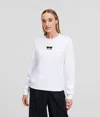 Karl Lagerfeld Sunglasses Sweatshirt In White