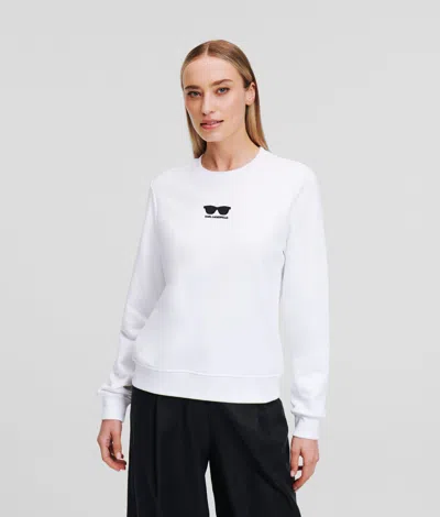 Karl Lagerfeld Sunglasses Sweatshirt In White
