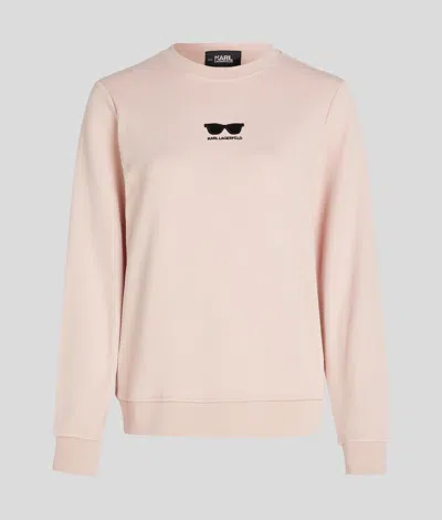 Karl Lagerfeld Sunglasses Sweatshirt In Brown