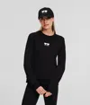 Karl Lagerfeld Sunglasses Sweatshirt In Black