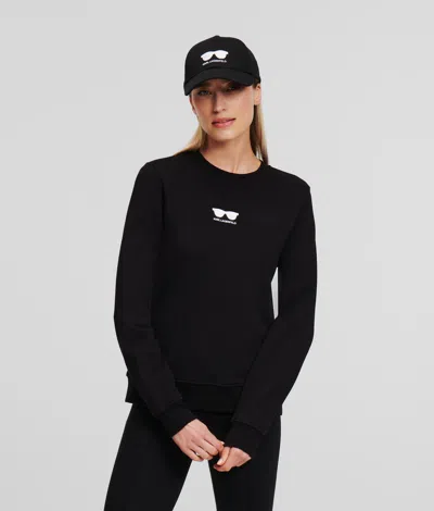 Karl Lagerfeld Sunglasses Sweatshirt In Black