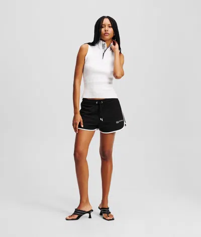 Karl Lagerfeld Sweat Shorts In White