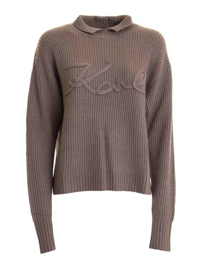 Karl Lagerfeld Sweater In Sand