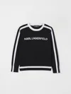 Karl Lagerfeld Sweater  Kids Kids Color Black In Blue