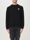 Karl Lagerfeld Logo-patch Zip-up Sweater In Schwarz
