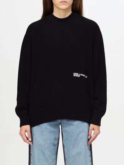 Karl Lagerfeld Sweater  Woman Color Black In Schwarz
