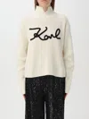 Karl Lagerfeld Sweater  Woman Color White In Weiss
