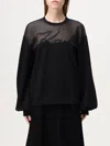 Shop Karl Lagerfeld Sweatshirt  Woman Color Black In Schwarz