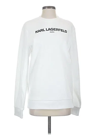 Pre-owned Karl Lagerfeld Sweatshirt In White