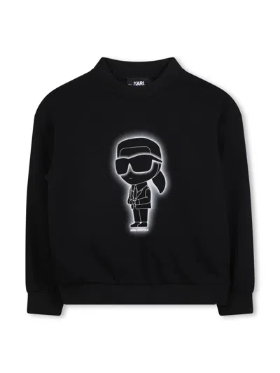 Karl Lagerfeld Sweatshirt With Logo In Black