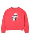 Karl Lagerfeld Sweatshirt With Logo In Red
