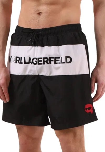 Karl Lagerfeld Swimsuit Ironik 2.0 Med Boardshorts In Nero