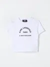 KARL LAGERFELD T-SHIRT KARL LAGERFELD KIDS KIDS COLOR WHITE,G02116001