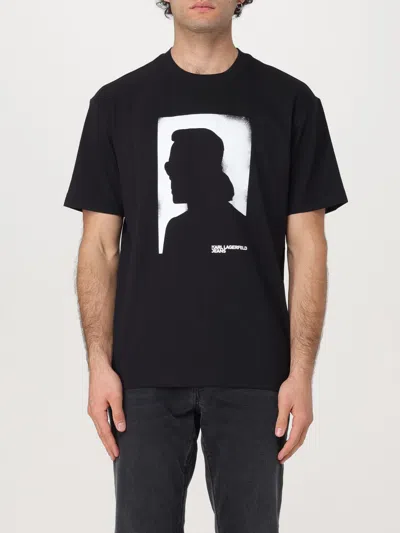 KARL LAGERFELD T-SHIRT KARL LAGERFELD MEN COLOR BLACK,G21440002