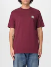 Karl Lagerfeld T-shirt  Men Color Burgundy In Burgundy