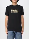 Karl Lagerfeld T-shirt  Men Color Gold In Black