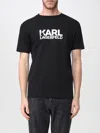 Karl Lagerfeld T-shirt  Men Color Silver In Black