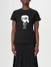 Karl Lagerfeld Graphic-print Short-sleeve T-shirt In Black