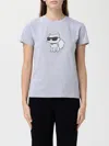 Karl Lagerfeld T-shirt  Woman Color Grey In Blue