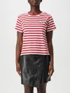 Karl Lagerfeld Ikon Striped Cotton T-shirt In Multicolor