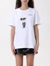 Karl Lagerfeld White Organic Cotton Logo T Shirt In White