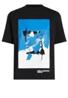 Karl Lagerfeld T-shirt Klj Reg In Black