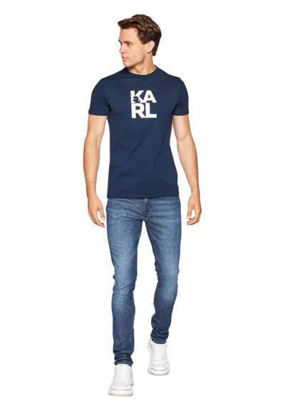 Karl Lagerfeld T-shirt Man  In Blue
