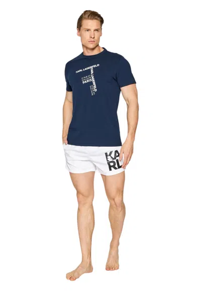 Karl Lagerfeld T-shirt Man  In Blue