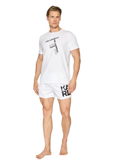 Karl Lagerfeld T-shirt Man  In White