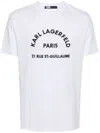 KARL LAGERFELD T-SHIRT WITH LETTERING