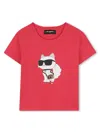 Karl Lagerfeld T-shirt With Logo In Red