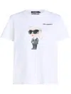 Karl Lagerfeld White Organic Cotton Logo T Shirt