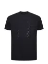 Karl Lagerfeld Geometric-pattern T-shirt In Black