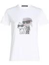 Karl Lagerfeld Ikon Choupette T-shirt In White