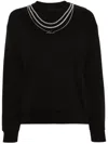 Karl Lagerfeld Logo-plaque Sweatshirt In Black