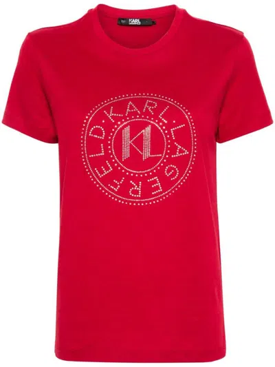 Karl Lagerfeld T-shirts & Tops In Red