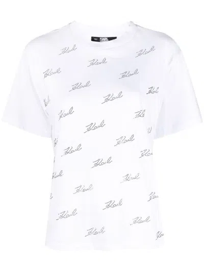 Karl Lagerfeld T-shirts & Tops In White