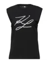 Karl Lagerfeld T-shirts In Black