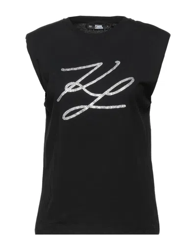 Karl Lagerfeld T-shirts In Black