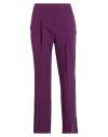 Karl Lagerfeld Tailored Evening Pants Woman Pants Plum Size 8 Recycled Polyester, Elastane In Purple