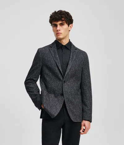 Karl Lagerfeld Tailored Jacket In Gray
