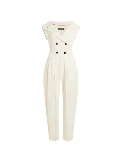 Karl Lagerfeld Tailored Jumpsuit In White