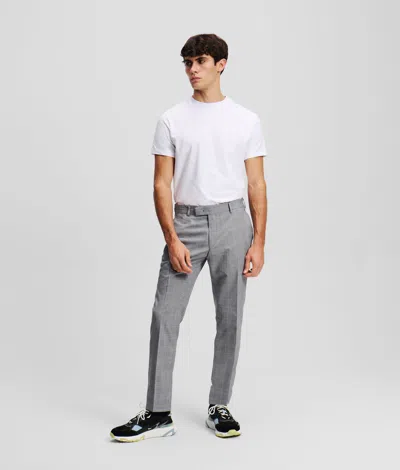 Karl Lagerfeld Tailored Pants In Gray