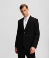 Karl Lagerfeld Tailored Punto Jacket In Black