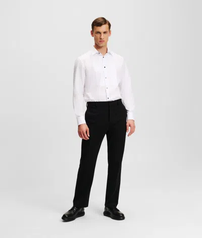 Karl Lagerfeld Tailored Punto Pants In Black